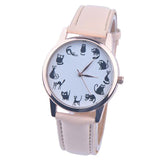 *** NEW *** Cat Lover Womens Watch Leather Quartz