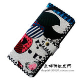 Printing Cartoon cat wallets women clutch wallet, fashion female purse PU leather lady purse Antique National wind change purse