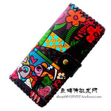 Printing Cartoon cat wallets women clutch wallet, fashion female purse PU leather lady purse Antique National wind change purse