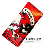 Printing Cartoon cat wallets women clutch wallet, fashion female purse PU leather lady purse Antique National wind change purse