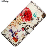 Printing Cartoon cat wallets women clutch wallet, fashion female purse PU leather lady purse Antique National wind change purse