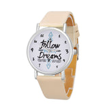 *** NEW *** Follow Dreams Womens Watch Leather Quartz