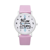 *** NEW *** Follow Dreams Womens Watch Leather Quartz