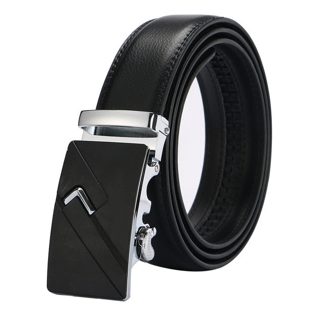 leather strap male automatic buckle belts for men authentic girdle trend men's belts ceinture Fashion designer women jean belt