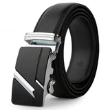leather strap male automatic buckle belts for men authentic girdle trend men's belts ceinture Fashion designer women jean belt