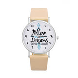 *** NEW *** Follow Dreams Womens Watch Leather Quartz