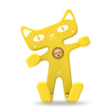 HOTR Flexible Soft Rubber Cat Car Holder Fashion Cute Air Vent Mount Car Phone Holder Silicone Mobile Phone Holder Universal