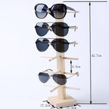Wooden Sunglasses Multi Display Rack Shelf Eyeglasses Jewelry Holder for Multi Pairs Glasses Showcase