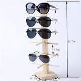 Wooden Sunglasses Multi Display Rack Shelf Eyeglasses Jewelry Holder for Multi Pairs Glasses Showcase