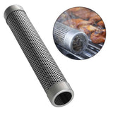 Round Sqaure Stainless Steel Pellet Tube Smoking Mesh Pipe Kitchen Outdoor Cooking BBQ Tools Accessories Smoke Generator Smoker