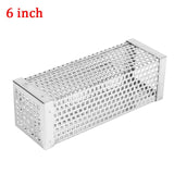 Round Sqaure Stainless Steel Pellet Tube Smoking Mesh Pipe Kitchen Outdoor Cooking BBQ Tools Accessories Smoke Generator Smoker
