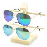 Wooden Sunglasses Eyeglasses Wood Display Stands Shelf Glasses Display Show Stand Holder Rack 9 Sizes Options Natural Material