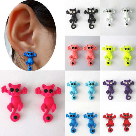 3D Cat Earrings
