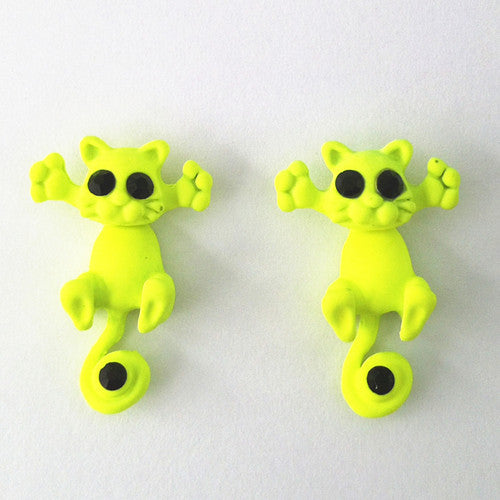 3D Cat Earrings