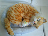 Cat plush toy electric real looking breathing purring cat birthday gift