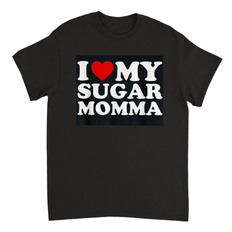 I Love My Sugar Momma Heavyweight Unisex Crewneck T-shirt