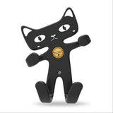 HOTR Flexible Soft Rubber Cat Car Holder Fashion Cute Air Vent Mount Car Phone Holder Silicone Mobile Phone Holder Universal