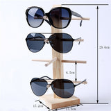 Wooden Sunglasses Multi Display Rack Shelf Eyeglasses Jewelry Holder for Multi Pairs Glasses Showcase
