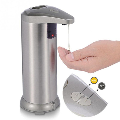 Touchless Automatic Soap Dispenser Kitchen Bath Stainless Steel Waterproof Motion Sensor Liquid Dish Hands Wash Soap Dispenser