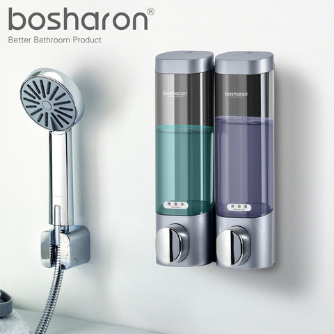Liquid Soap Dispenser Wall Mounted 300ml Plastic Shower Gel Shampoo Dispensers Hand Sanitizer Home Kitchen Bathroom Accessories