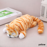1PC 30cm Funny Simulation Cat Plush Toys Roll Laugh Out Stuffed Cat Doll Swing Body Animal Electric Music Toy Kids Birthday Gift